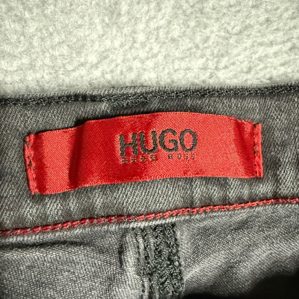 Hugo Boss Red Label Gemini Womens Skinny Jeans 27x34 Charcoal Gray Low Rise - Picture 4 of 11